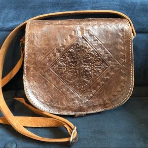 Hand Made Moroccan Leather Cross Body Purse